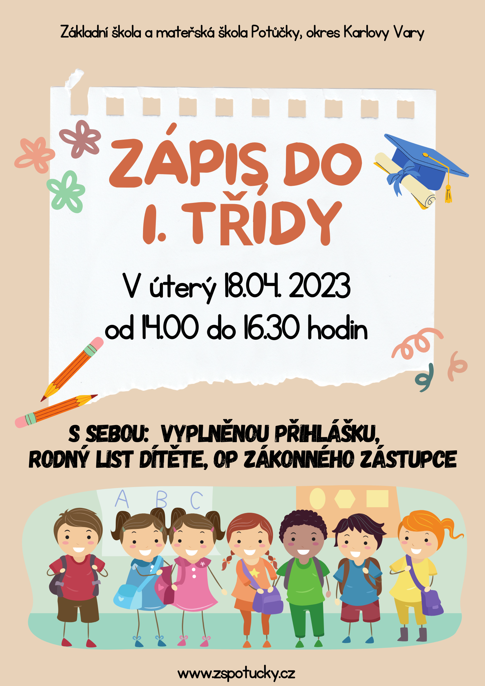 ZÁPIS DO 1.TŘÍDY - PLAKÁT