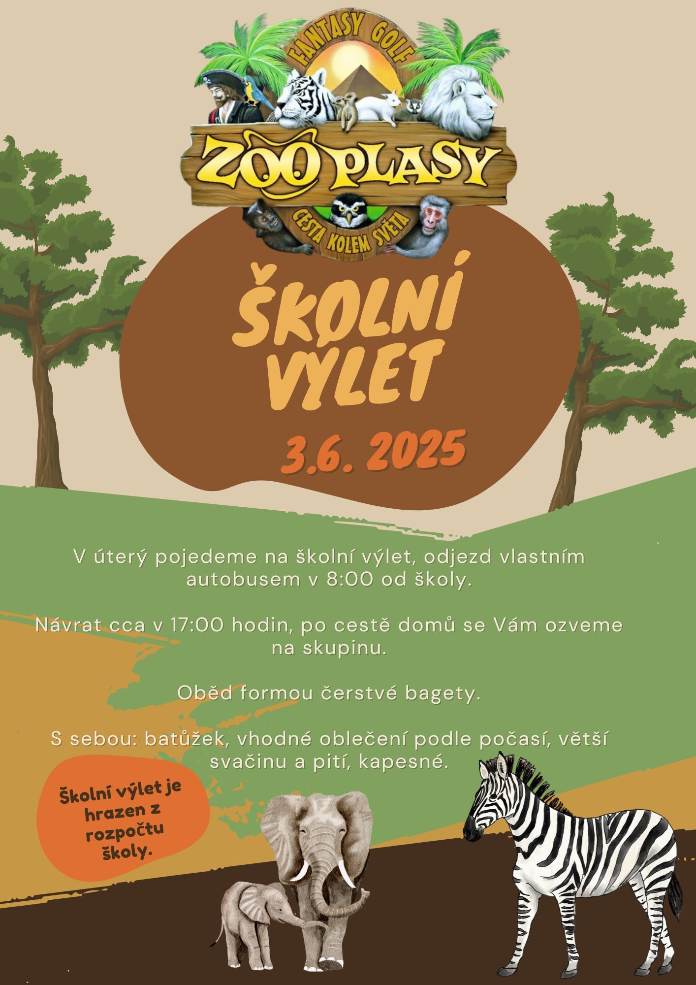 ŠKOLNÍ VÝLET - PLASY 